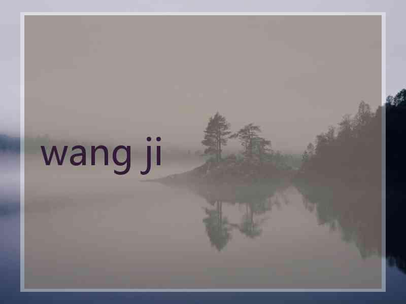 wang ji