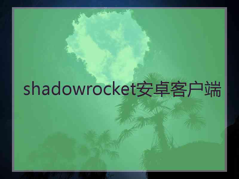 shadowrocket安卓客户端