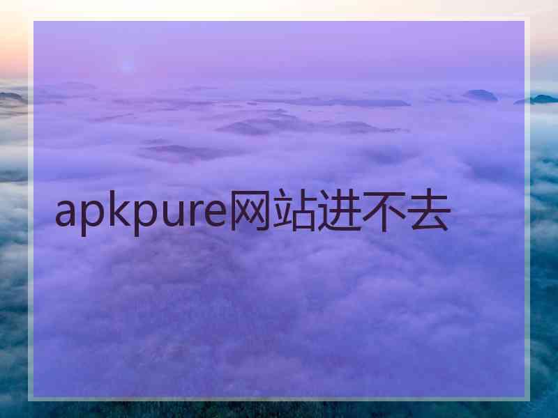 apkpure网站进不去