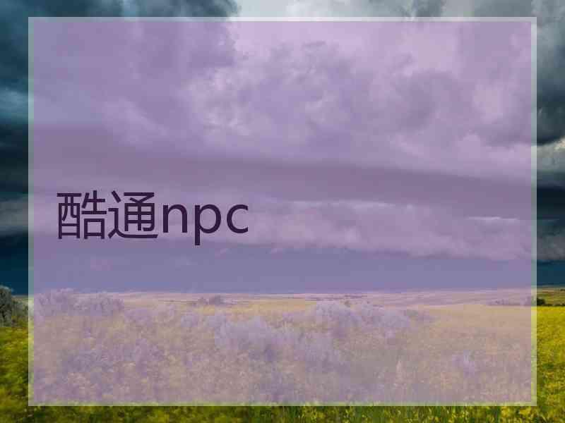 酷通npc