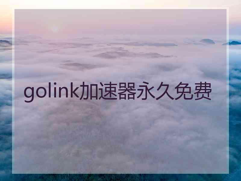 golink加速器永久免费