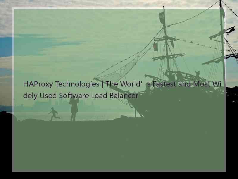 HAProxy Technologies | The World’s Fastest and Most Widely Used Software Load Balancer