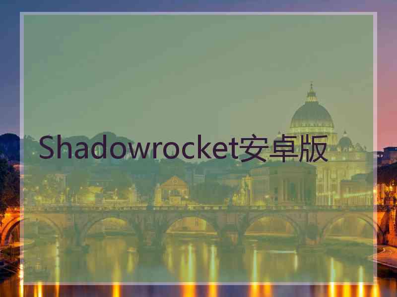 Shadowrocket安卓版