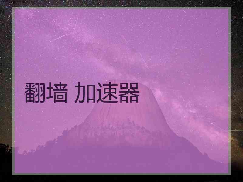 翻墙 加速器