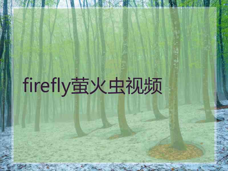 firefly萤火虫视频