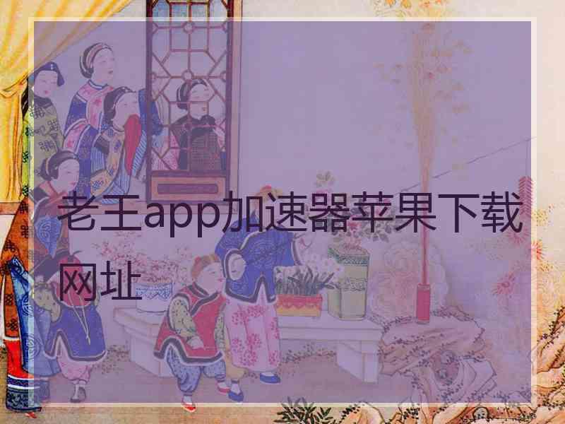 老王app加速器苹果下载网址