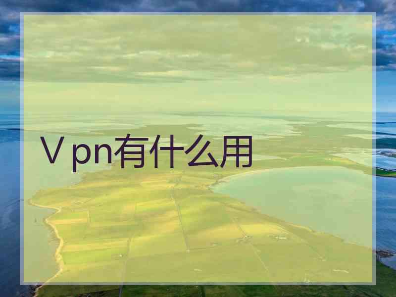 Ⅴpn有什么用