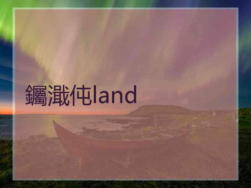 钃濈伅land