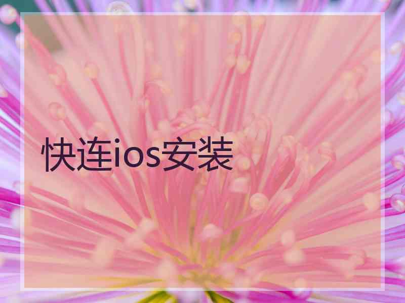 快连ios安装