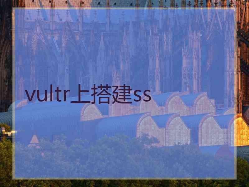 vultr上搭建ss