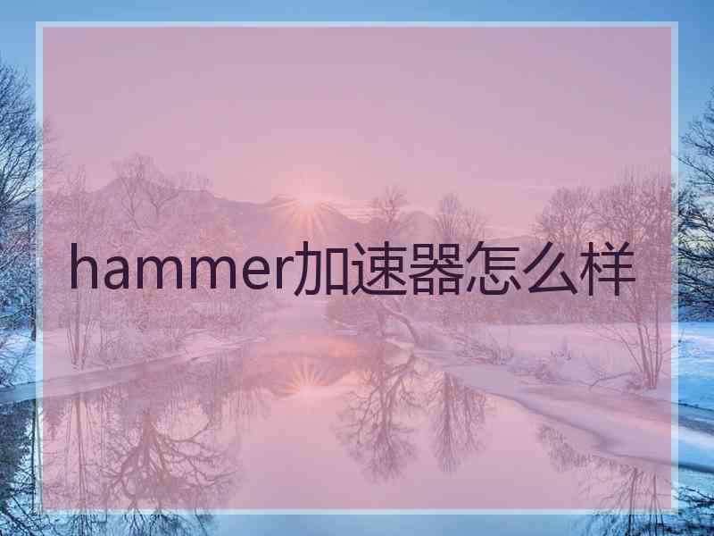 hammer加速器怎么样